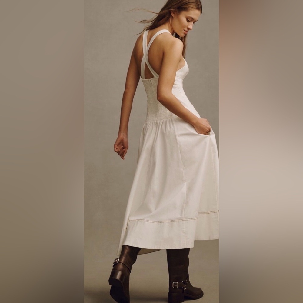 NWOT Anthropologie The Kenzie Drop-Waist Midi Dress Size S, Size L - Picture 2 of 5